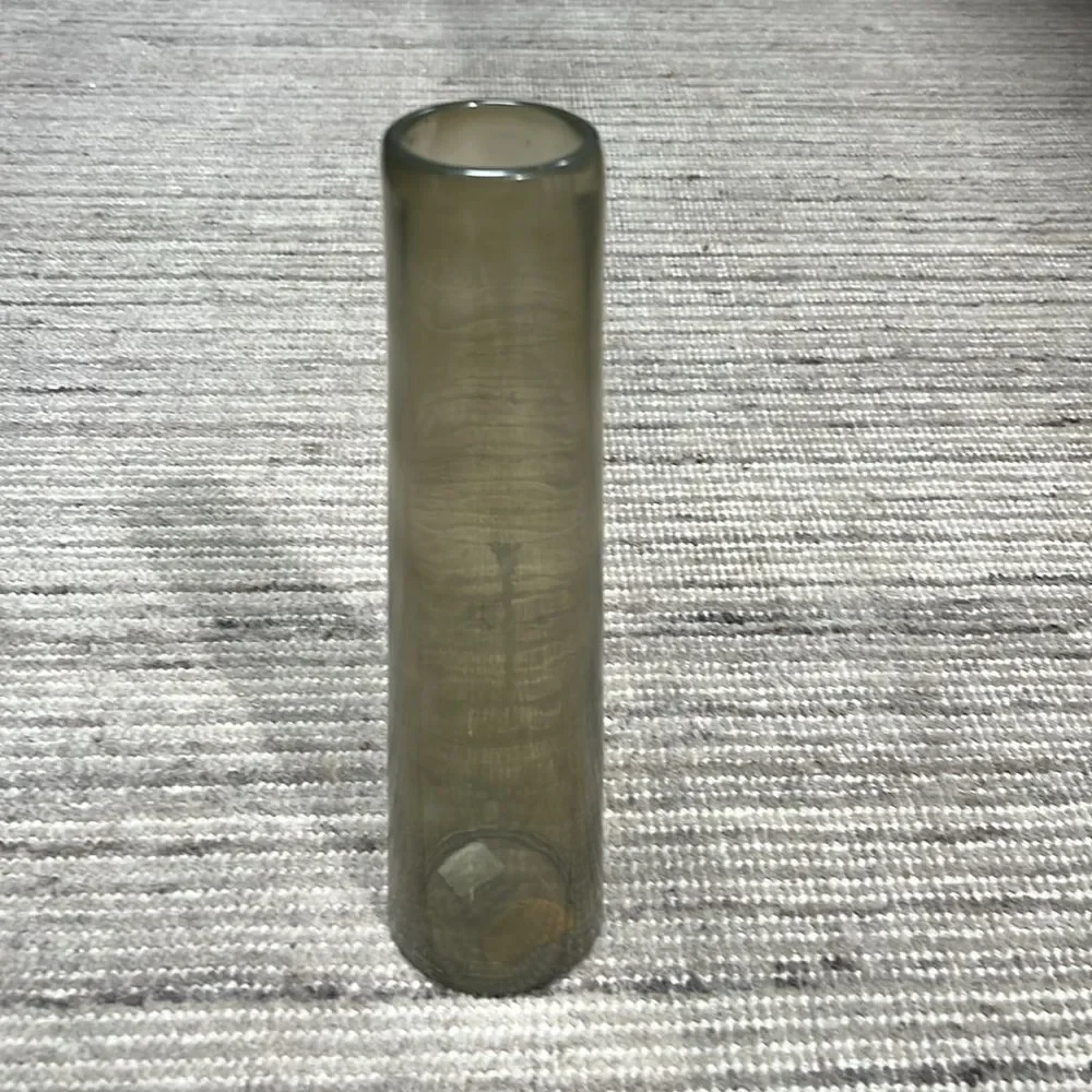 Terrain Glass Tall Vase Green Grey New